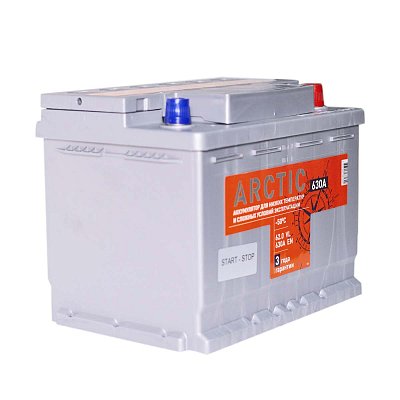 Аккумуляторная батарея 62 Ач Титан Arctic Silver о/п  24,2*17,5*19