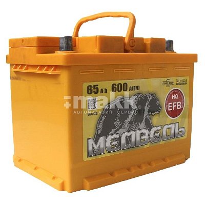 Аккумуляторная батарея 65 Ач Медведь EFB о/п  24,2*17,5*19,0