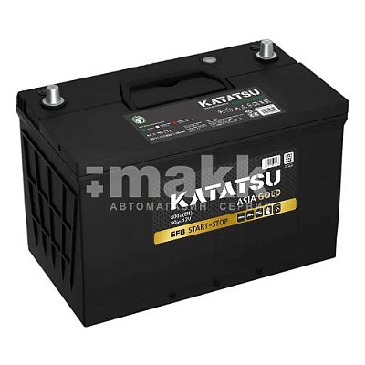 Аккумуляторная батарея 90 Ач Katatsu EFB Gold Asia (D31R) п/п 30,5*17,1*22,1