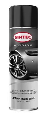 Чернитель шин 650мл Sintec Black Tyre на силиконе основе аэрозоль