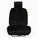 Накидка на сиденье черная GS Premium искусственный мех короткий ворс 150*55 см 1 шт