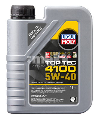 Масло моторное LIQUI MOLY Top Tec 4100 5W40 1л (7500)  