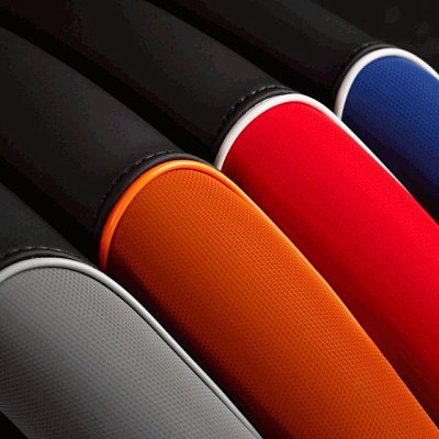 Оплетка софттач черн/синяя 2 вставки из нубука М 20шт/уп AP-2021 BK/BL (M)