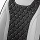 Накидки на сиденье Car Performance передние 2 шт алькантара + экокожа черн/серые  CUS-3044 BK/GY
