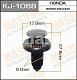 Клипса пластм. крепежная KJ-1068 мн Masuma
