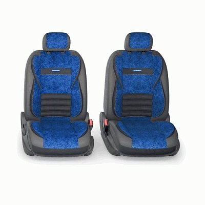 Чехлы MULTI COMFORT 11 предметов чёрно/синии MLT-1105GV BK/BL АКЦИЯ