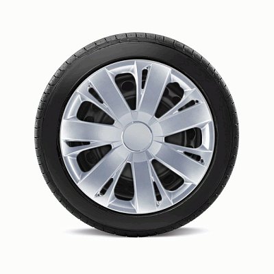 Колпаки Autoprofi  пластик регулир обод к-т 4пр металлик 16"(400мм) 4шт/уп WC-2015 SILVER (16)