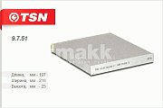 Фильтр салонный Цитрон "TSN" 9.7.51 (CU 2043) MAZDA 6 CX-7 MAZDA 6 CX-7 ATTENZA Demio 