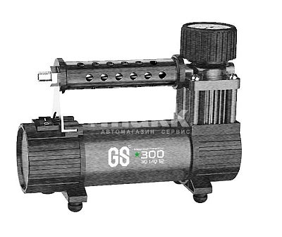 Компрессор 30л/мин 140W 12V 7Атм, шланг с переходником Green Star 