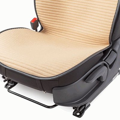 Накидки на сиденье Car Performance передние 2 шт  fiberflax бежевые CUS-1042 BE