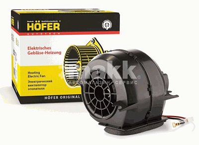 Мотор отопителя салона ВАЗ 2108 в сборе с кожухом HF 625 223 Hofer
