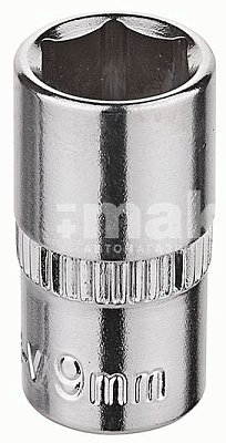 Головка торцевая стандартная шестигранная 1/4" 9 мм Кraft 700647