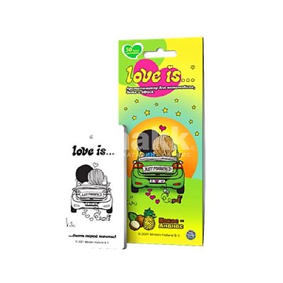 Ароматизатор подвесной LOVE IS КОКОС-АНАНАС 11г LI K 0008