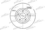 Диск тормозной передний PBD4384 PATRON