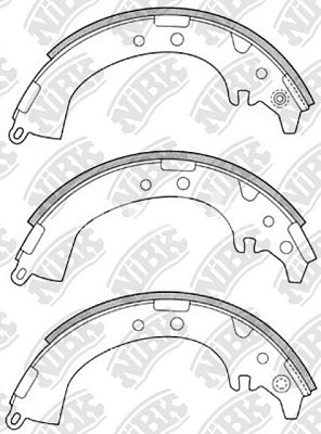Колодки тормозные задние FN2333 NIBK