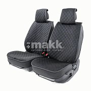 Накидки на сиденье Car Performance передние 2 шт алькантара черн/синие 5шт/уп CUS-2012 BK/BL