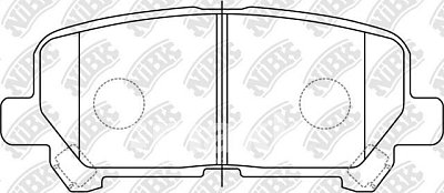 Колодки тормозные задние PN28002 NIBK