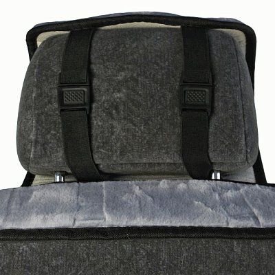 Накидка на сиденье серая GSt искусственный мех короткий ворс 1 шт