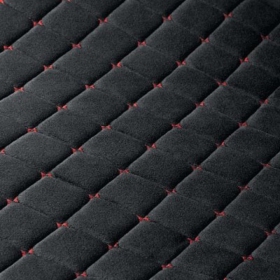 Накидки на сиденье Car Performance передние 2 шт алькантара черн/красные 5шт/уп CUS-1012 BK/RD