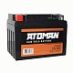 Мото аккумулятор ATOMAN AGM 12V 9Aч (YTX9-BS, YTX9) п/п низкий