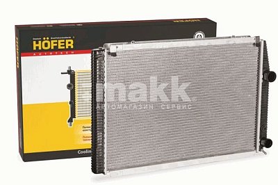 Радиатор охлаждения УАЗ 3163 Патриот МКПП, А/С паяный HF 708 450 Hofer