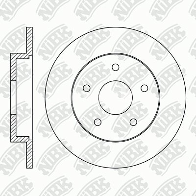 Диск тормозной задний RN1189 NIBK (2 шт)