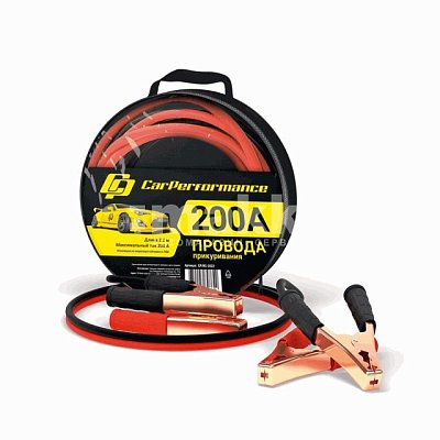 Провода пусковые 200А CarPerfomance 2,2м в сумке 10шт/кор CP/BC-2022