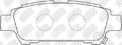Колодки тормозные задние PN1449 NIBK