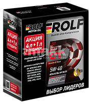 Масло моторное ROLF GT синт. 5W40 SN/CF 4л Акция 4+1