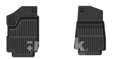 Коврики в салон Нива 2121,2131 передний ряд к-т 2шт черный SRTK PER.LD.NIV.01006