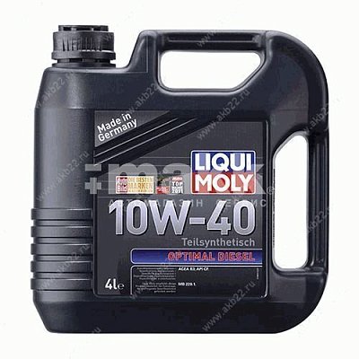 Масло моторное LIQUI MOLY Optimal Diesel 10W40 п/с 4л (3934)