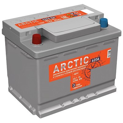Аккумуляторная батарея 60 Ач Титан Arctic Silver п/п  24,2*17,5*19