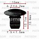 Клипса пластмассовая Audi,Seat,Skoda,VW брызговики, бампер, кузов - капот P37-0228A Patron