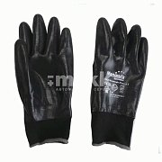 Перчатки нейлон нитрил покрытие черные полный облив Manipula Нитрософт плюс 85гр. р-р 9