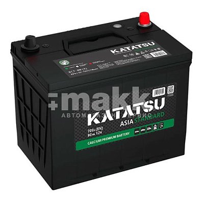 Аккумуляторная батарея 80 Ач Katatsu Standard Asia (95D26R) п/п 26,0*17,2*22,1