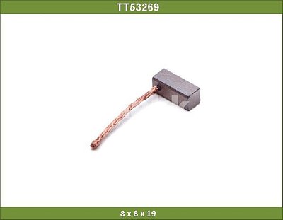 Щетка мотора отопителя 8*8*19 12V 24V TT53269 Tesla Technics