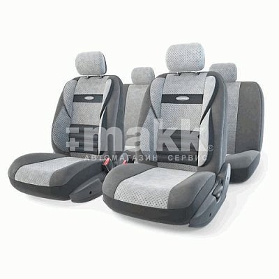 Чехлы Comfort COMBO велюр,11пр. 6 молн,т.сер./св.серый р-р М 5шт/уп CMB-1105 D.GY/L.GY (M)
