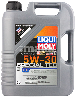 Масло моторное LIQUI MOLY Special Tec LL 5W30 синт. API SL ACEA A3/B4 5л