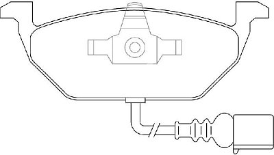 Колодки тормозные передние дисковые BP33148W SB NAGAMOCHI