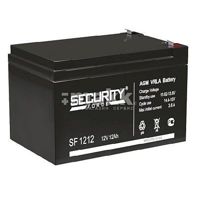 Аккумулятор Security Force 12В  12Ач (SF 1212) охр.-пож.сист./сист.контр.упр.дост