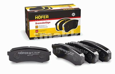 Колодки тормозные задние HF 350 947  HOFER