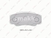 Колодки тормозные задние BD2217 LYNXauto