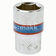 Головка торцевая стандартная шестигранная 1/4", 11 мм King Tony 233511M