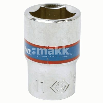 Головка торцевая стандартная шестигранная 1/4", 11 мм King Tony 233511M