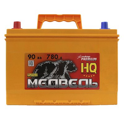 Аккумуляторная батарея 90 Ач Медведь (105D31R) VLA Ca/Ca п/п 30,6x17,3x22,0