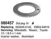 Кольцо топливной форсунки MMC Nissan Toyota 12x18.5x1 080457 CARGO