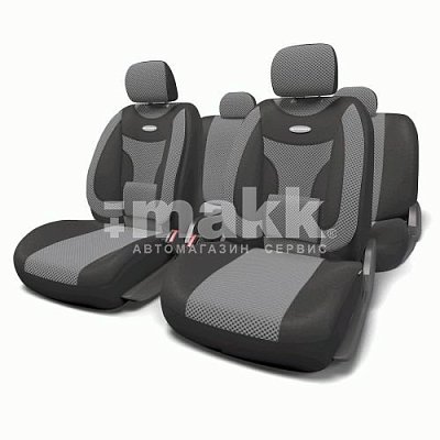 Чехлы EXTRA COMFORTорто.под. фор.вел11пр карм6 молн чер/т.сер.М ECO-1105 BK/D.GY