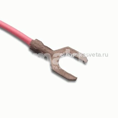 Наконечник кольцевой неизолированный с проводом DEON НК-07550 (M5;1*0,75мм²*110мм)