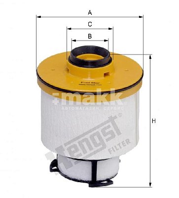 Фильтр топливный Hengst E467KP D384 (F11140) Toyota Hilux, FORTUNER