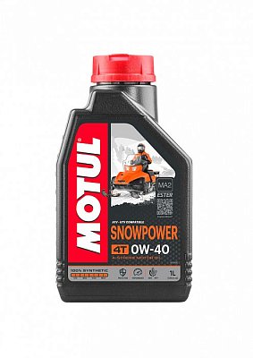 Масло моторное Motul Снег Snowpower 4T 0w40 синт. API SN/SM/SL 1л